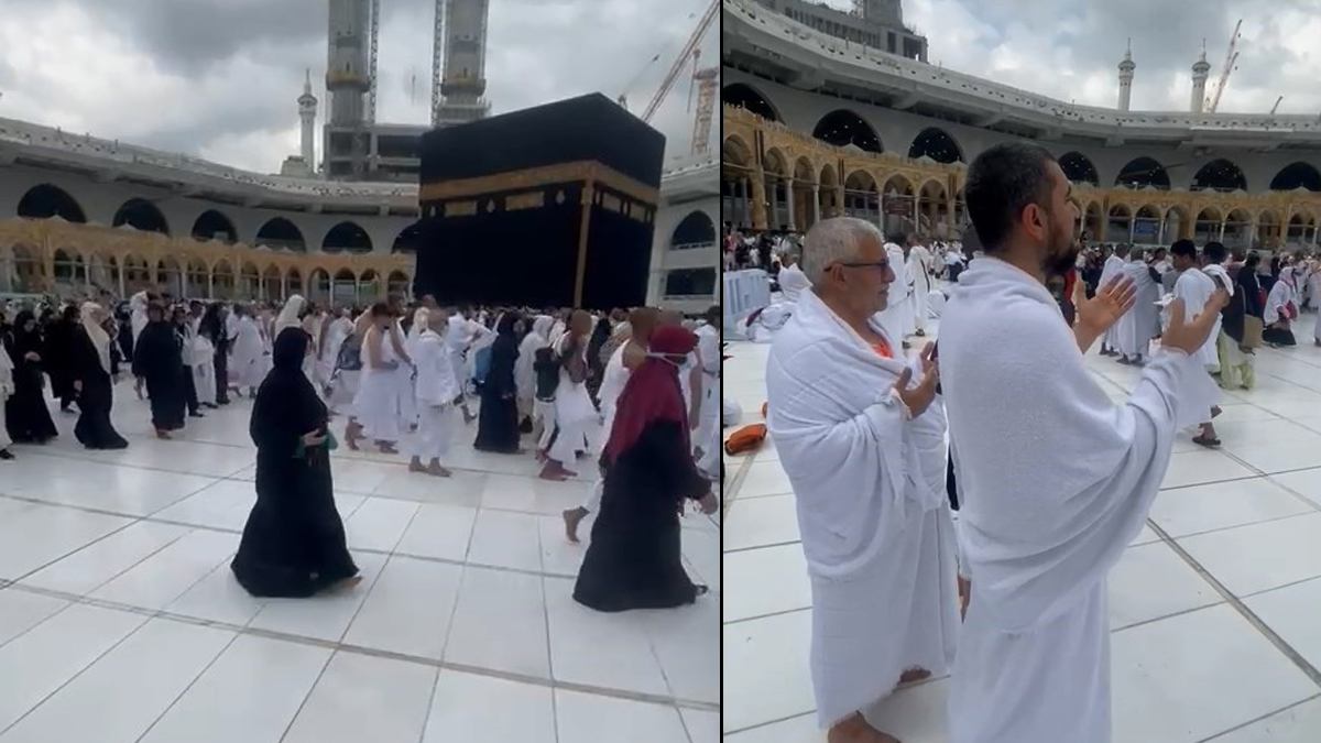 Kabe'de M�sl�manlar T�rkiye i�in dua etti