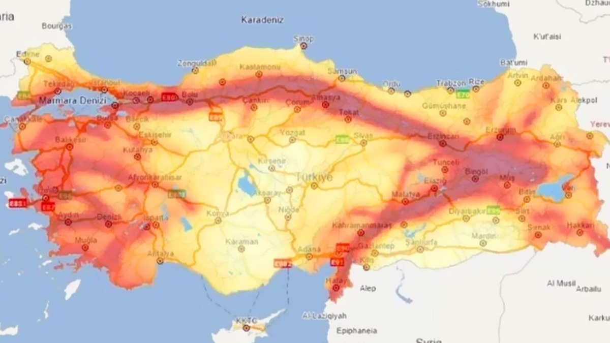 Trkiye Deprem Tehlike Haritas e-devlet fay hatt sorgulama ekran! E-devlet fay hatt nasl sorgulanr?