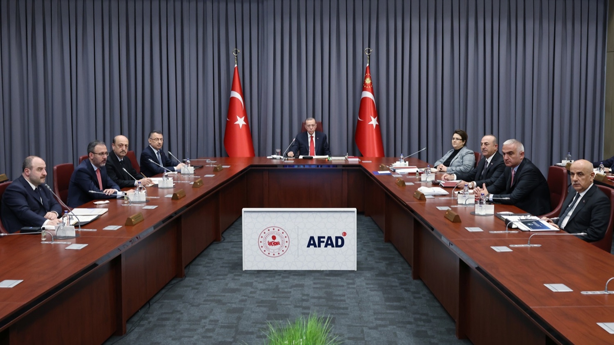 Cumhurbakan Erdoan bakanlndaki Kabine toplants balad
