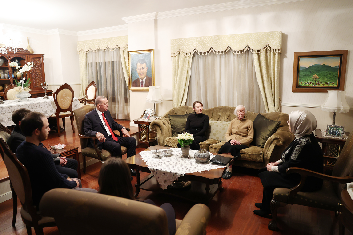 Cumhurbakan Erdoan'dan, Baykal ailesine taziye ziyareti