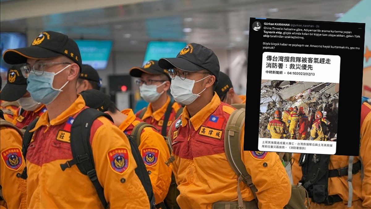 ''Enkaz blgesinden zorla uzaklatrldlar'' iddiasna Tayvan'dan aklama