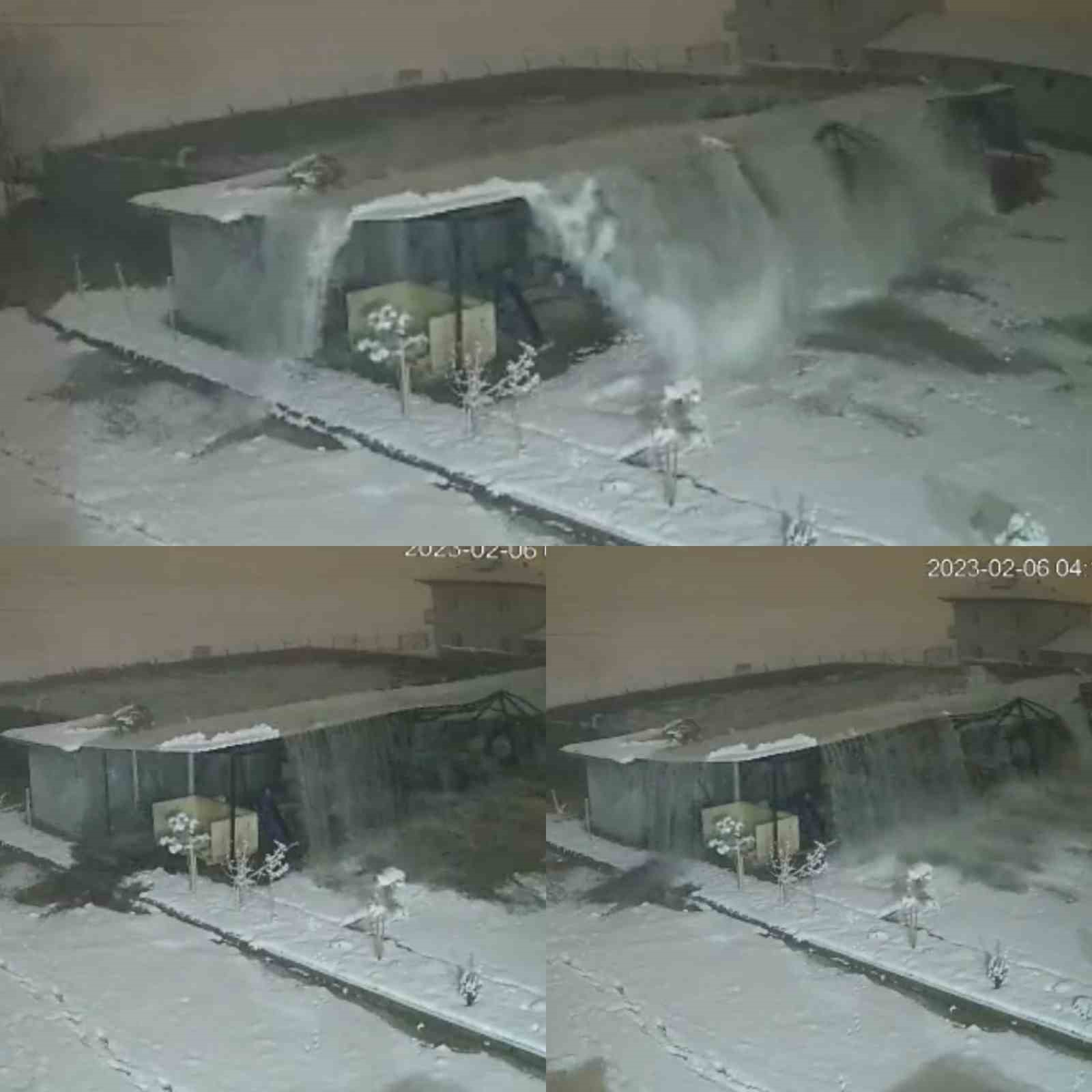 Deprem an�nda tsunamiyi hat�rlatan g�r�nt�