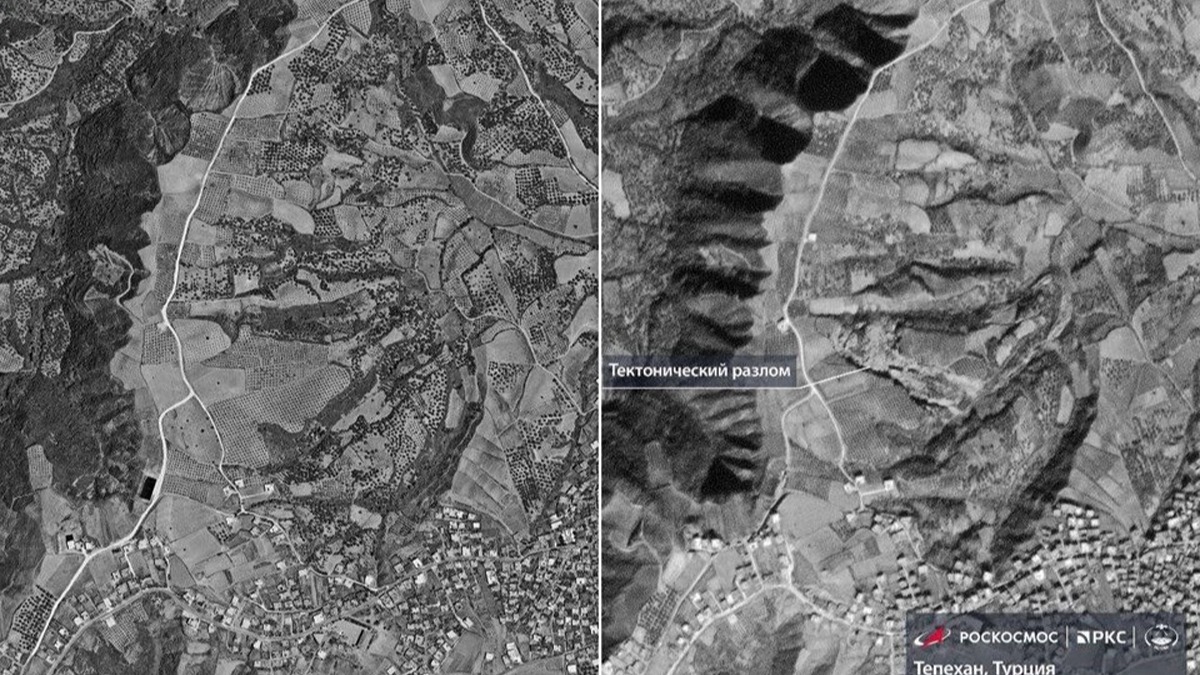 Trkiye'deki depremin tektonik etkisi Rus uydusunda