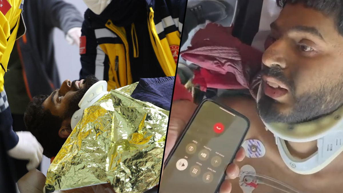 Enkazdan ��kan depremzedenin telefon konu�mas� duyguland�rd�