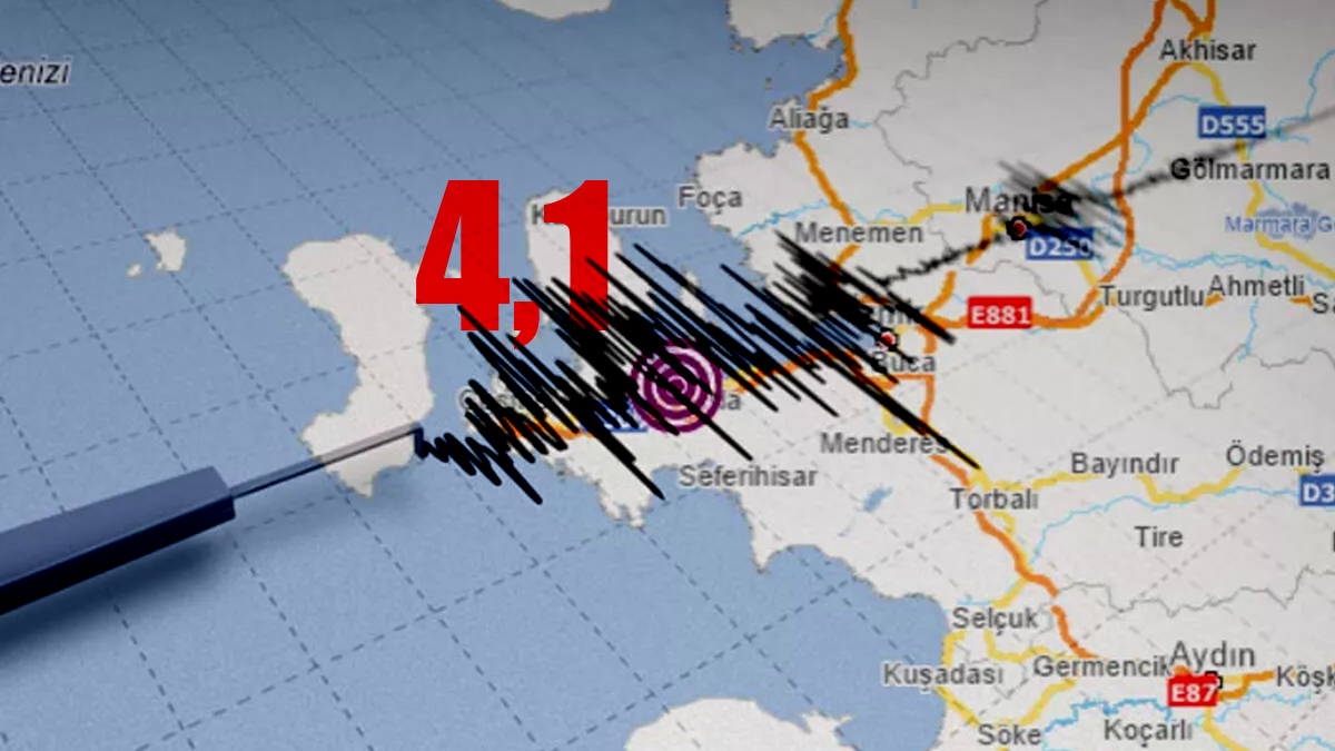 �zmir'de 4.1 b�y�kl���nde deprem meydana geldi!