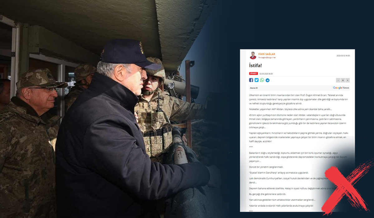 Bir yalanlar� daha ��r�t�ld�! 'S�n�rlardan ge�i� s�z konusu de�il'