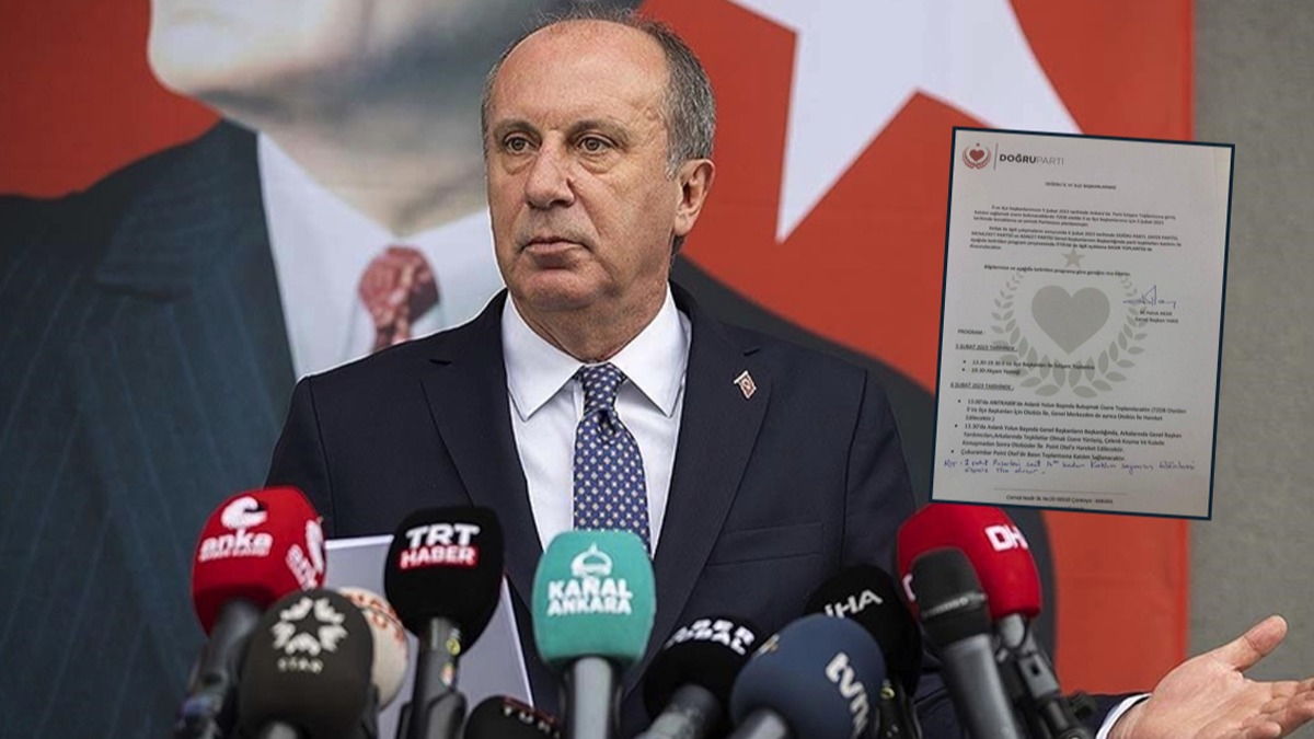 Doru Parti, ''Ortada bir ittifak yoktu'' diyen Muharrem nce'yi belgeyle yalanlad