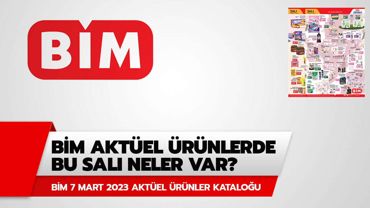 B�M'de bu hafta neler var? B�M 7 Mart 2023 Sal� akt�el �r�nler katalo�u