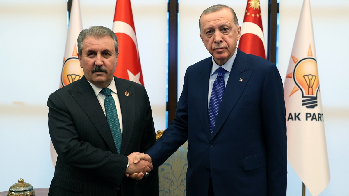 Cumhurbakan Erdoan, BBP Genel Bakan Destici'yi kabul etti 