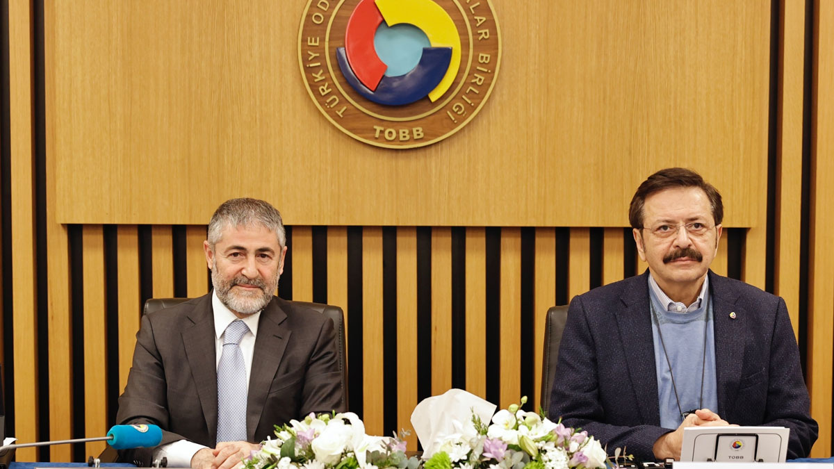Bakan Nebati, TOBB y�netimi ile toplant� d�zenledi