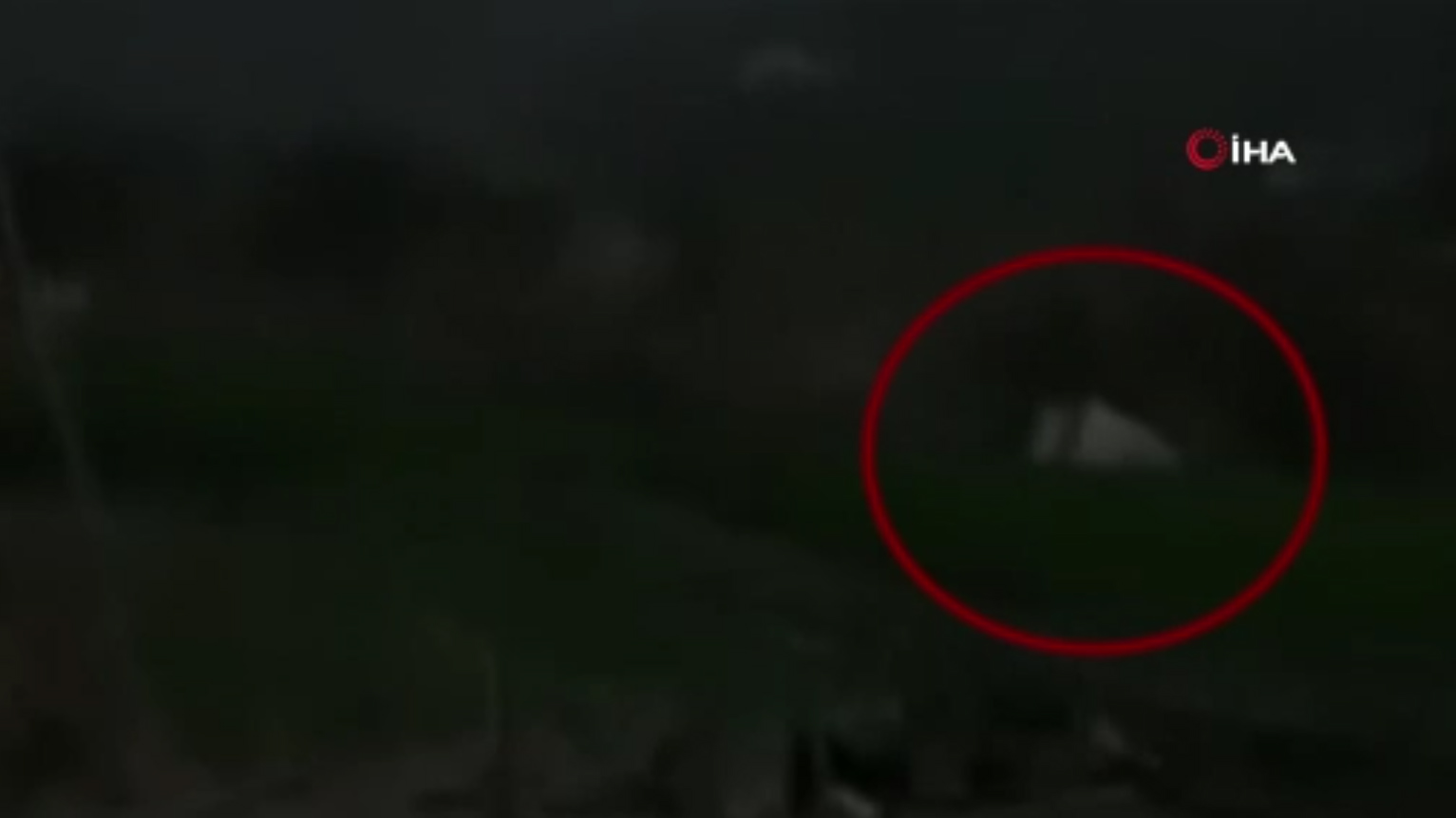 Konteynerin s�r�klenme an� b�yle g�r�nt�lendi