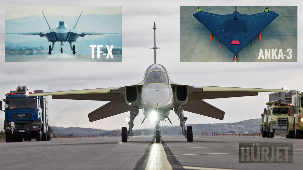 Milli Muharip U�ak, H�RJET, ANKA 3... Temel Kotil ve �smail Demir pe� pe�e a��klad�