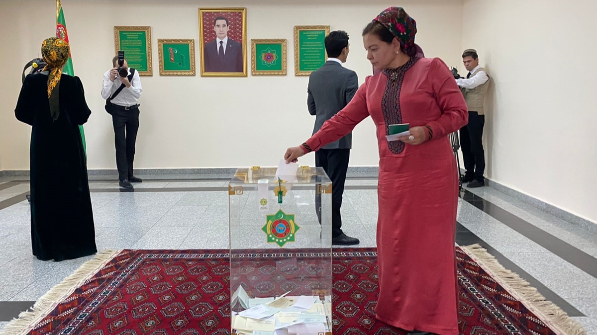 Trkmenistan'da milletvekili seimleri iin oy verme ilemi sona erdi 