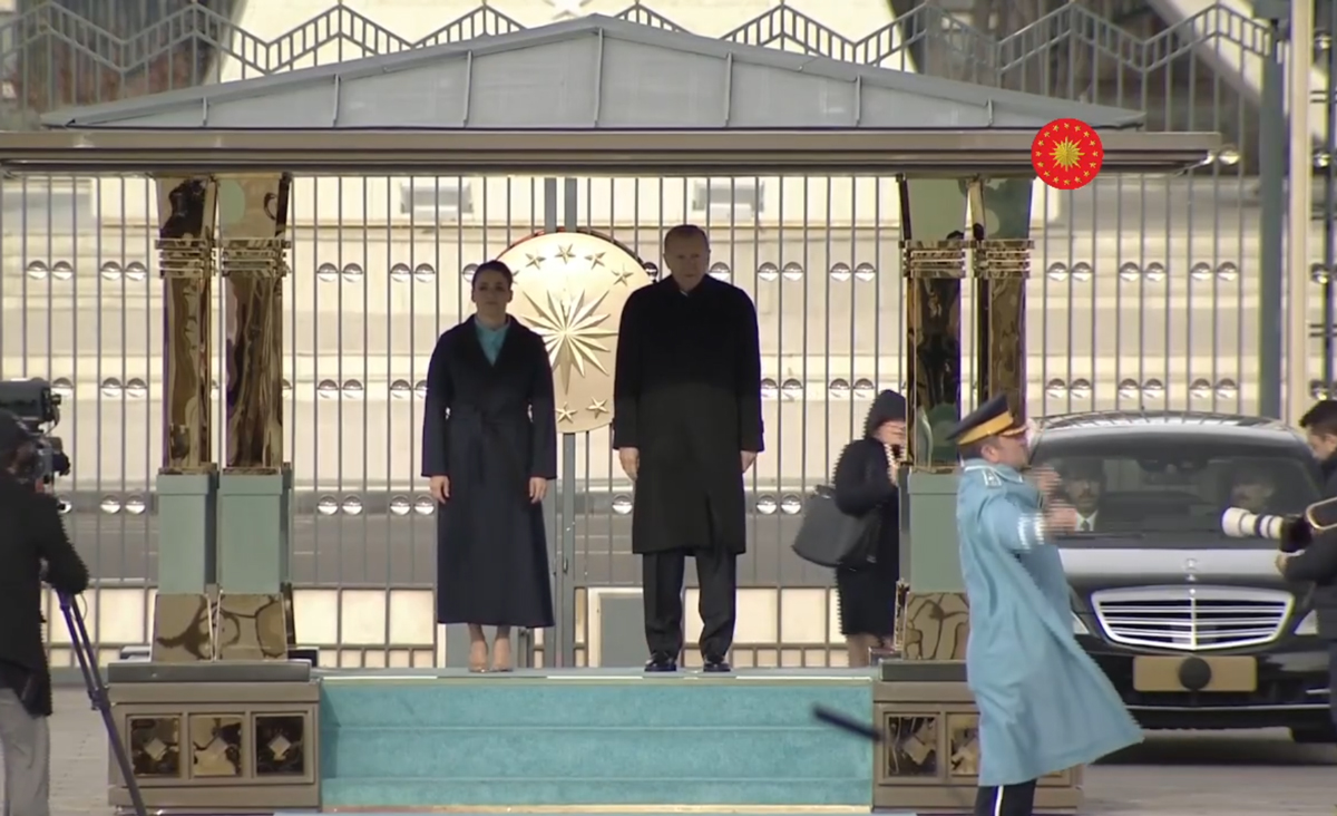 Cumhurba�kan� Erdo�an, Macaristan Cumhurba�kan� Novak'� resmi t�renle kar��lad�