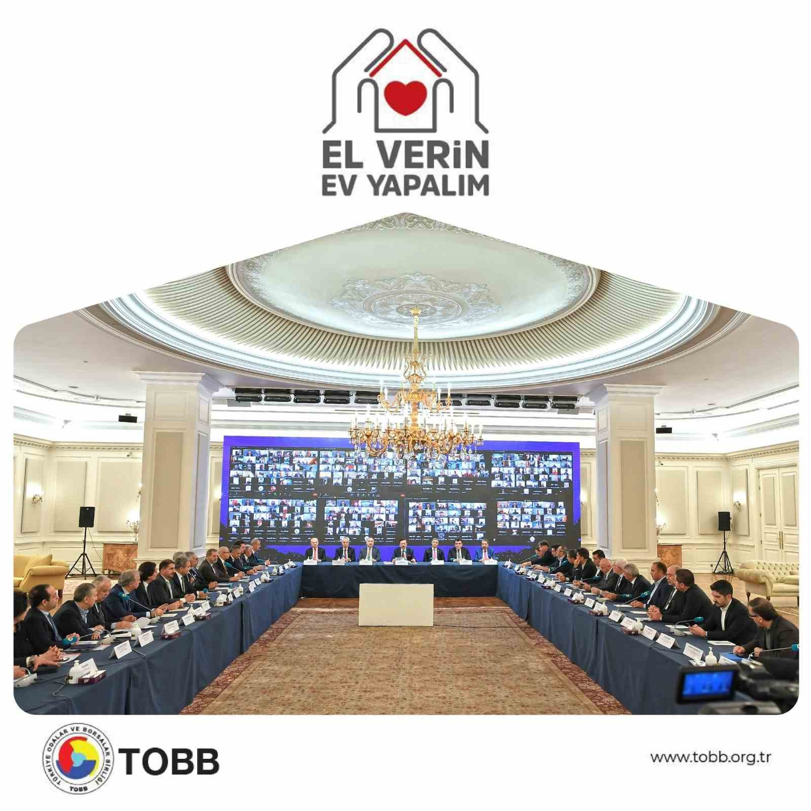 TOBB, 1 milyar lira destekle deprem b�lgesi i�in konut seferberli�i ba�latt�