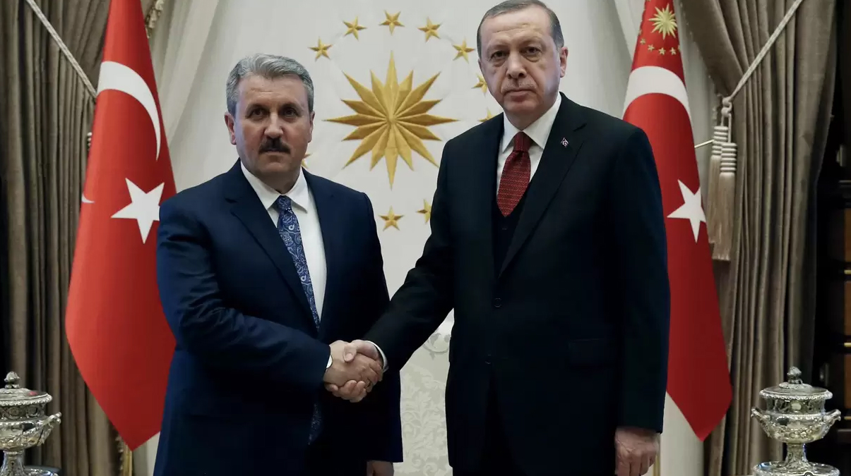 Cumhurba�kan� Erdo�an, Destici ile bir araya geldi