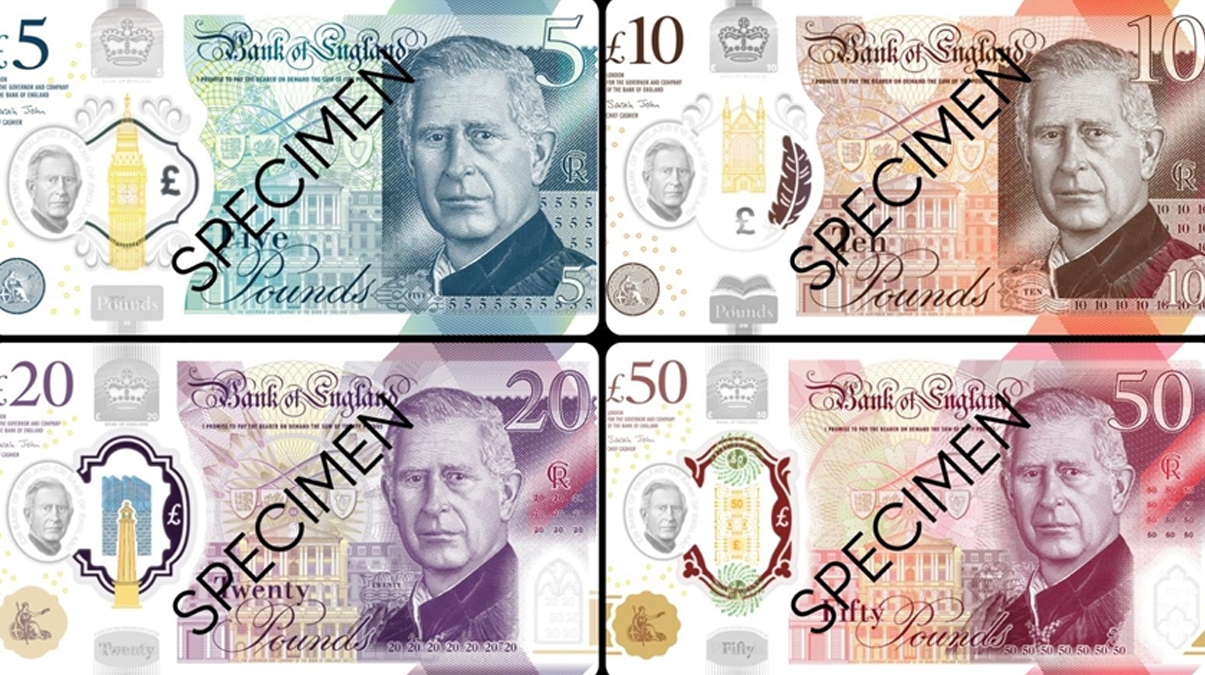Kral Charles banknotlar�nda sona yakla��ld�: 2024'te dola��ma girecek