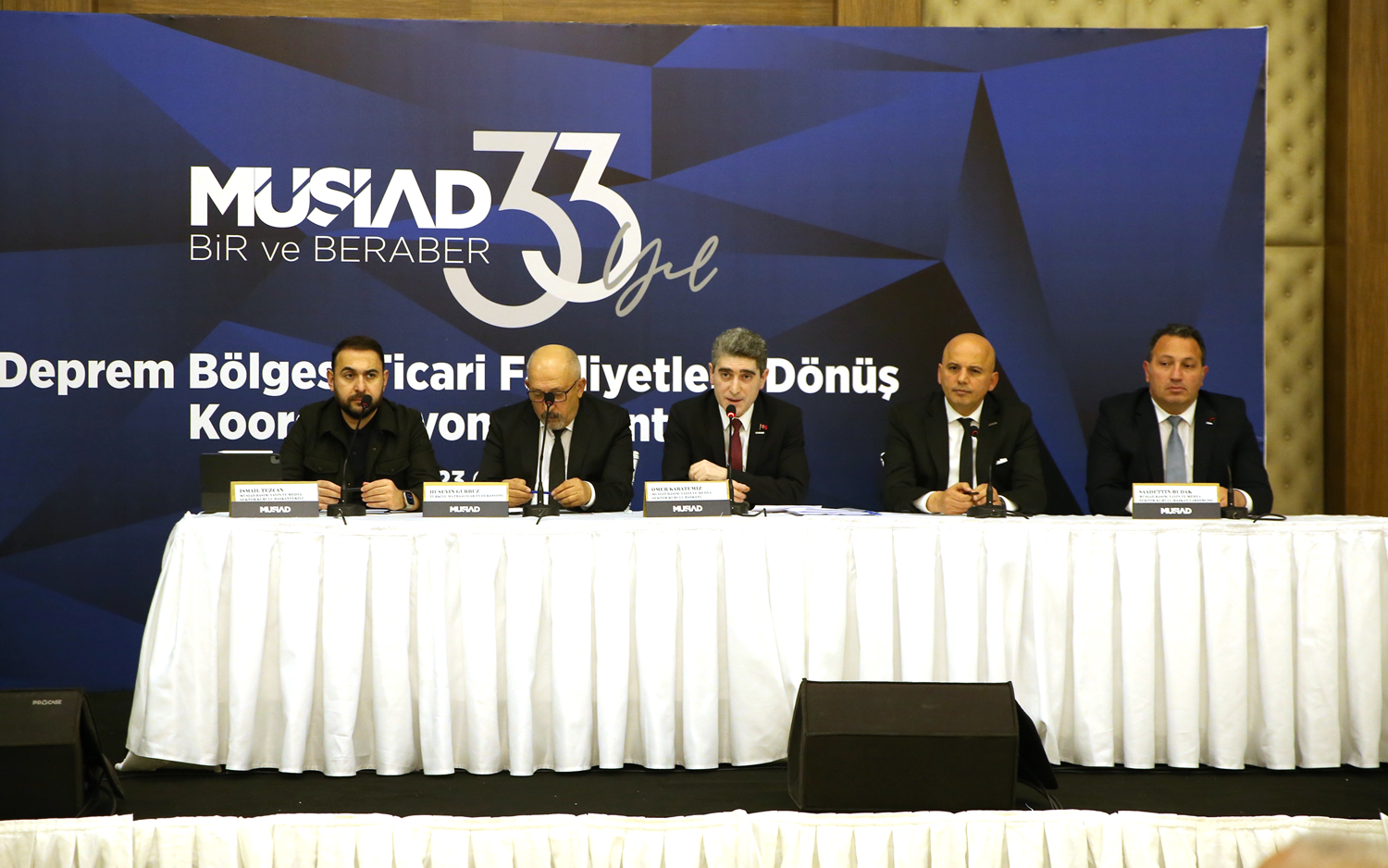 M�S�AD, deprem b�lgesindeki sekt�r temsilcileriyle g�r��t�