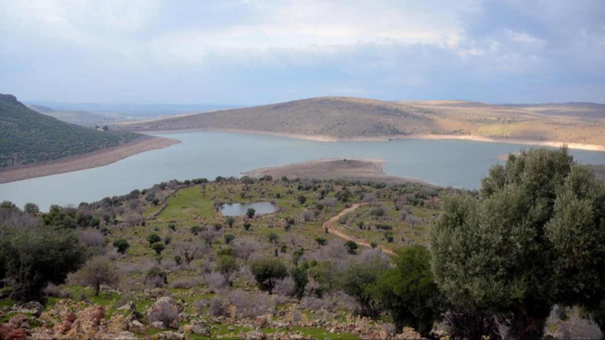 Aliaa Gzelhisar Baraj'nda su seviyesi yzde 70'i geti