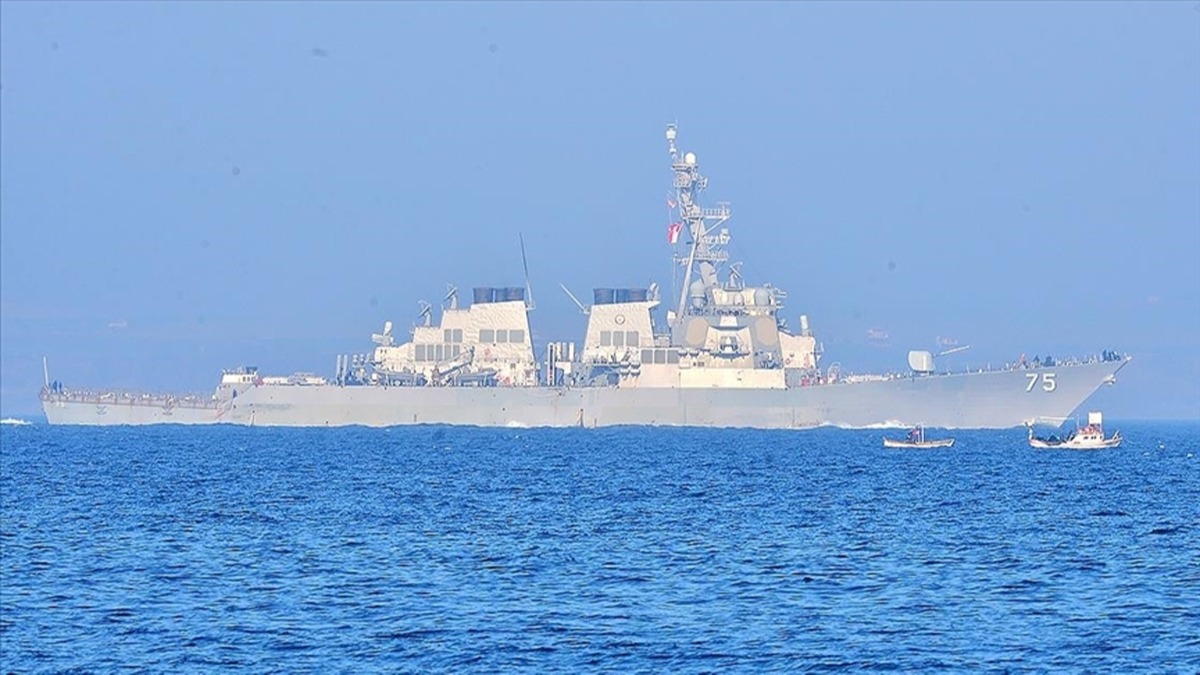 ABD sava gemisi, in'in askeri tatbikatnn ardndan ilk kez Tayvan Boaz'ndan geti