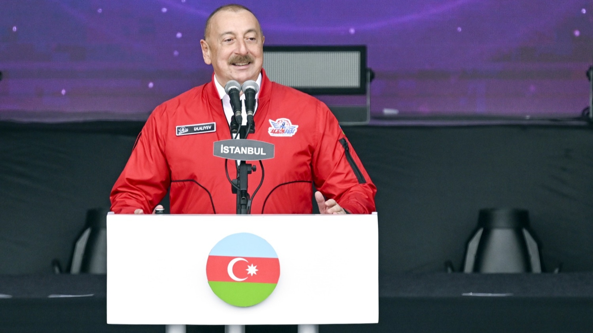 TEKNOFEST'te konuan Azerbaycan Cumhurbakan Aliyev: Yakn gelecekte Kzlelma Azerbaycan semalarnda da olacak