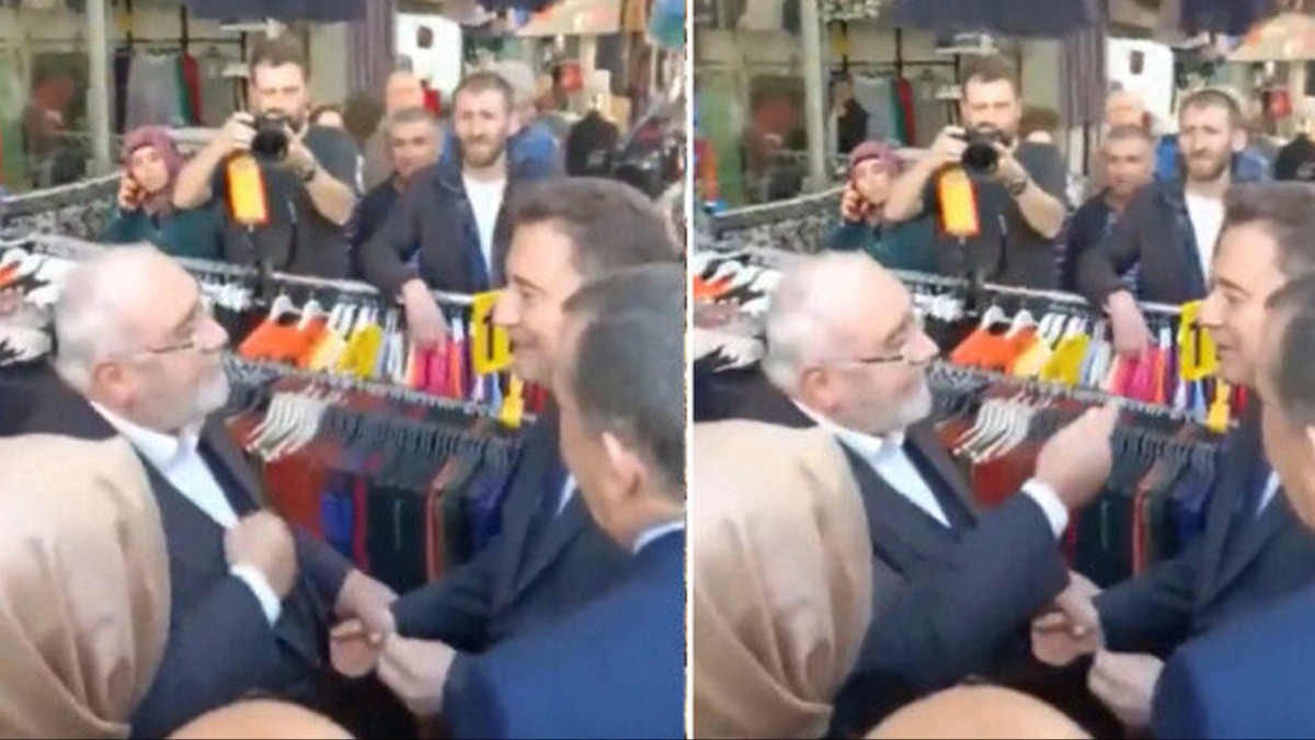 Esnaf ziyareti yapan Babacan'a tepki: Gnei braktnz plkte yer aryorsunuz