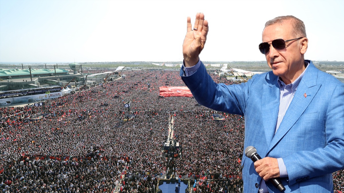 stanbul'da gvde gsterisi! Bakan Erdoan rekoru aklad: stanbul 'Evet' derse bu i biter