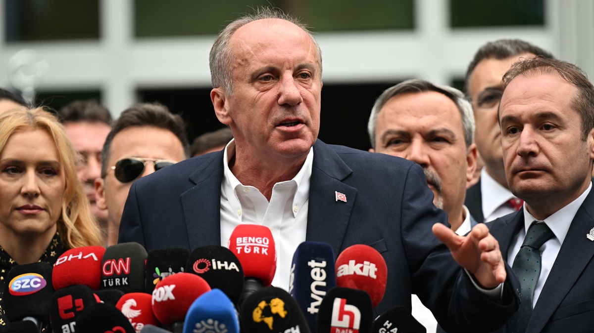Muharrem nce, cumhurbakanl adaylndan ekildiini aklad