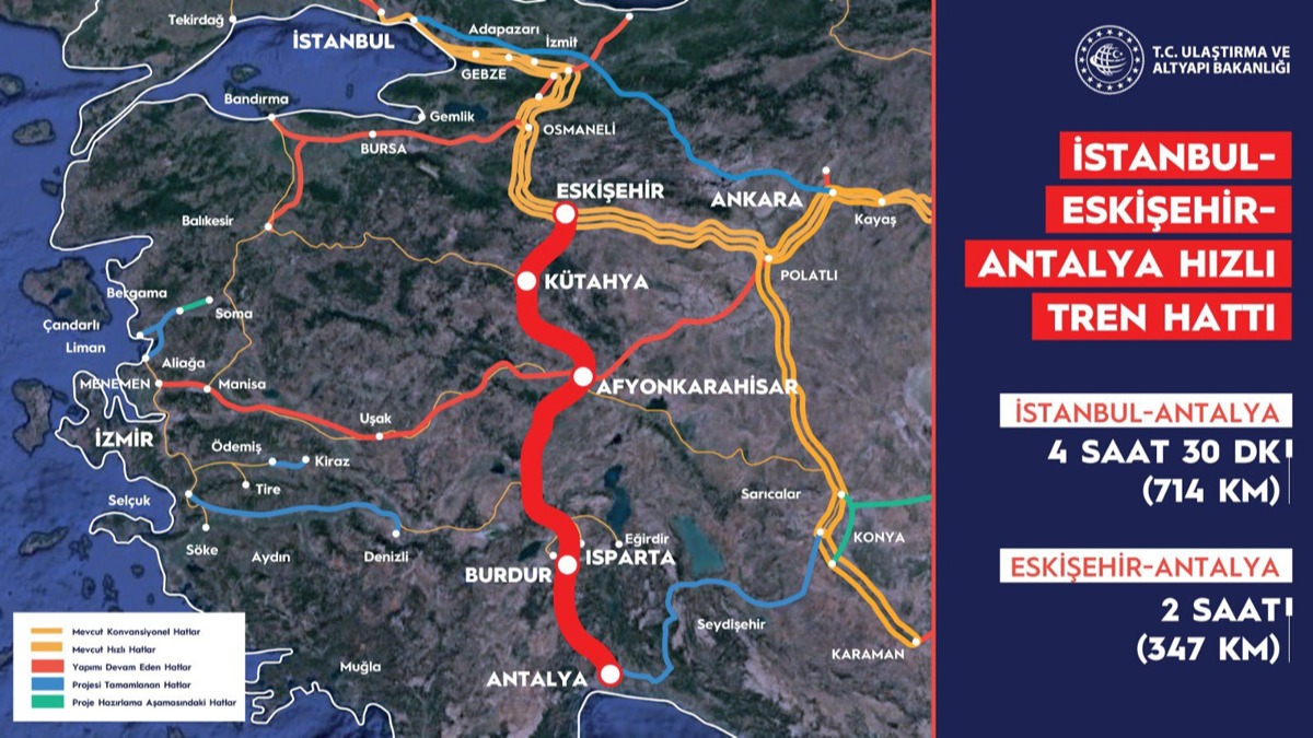 stanbul-Eskiehir-Antalya gzerghnn detaylar belli oldu! Yolculuk 2 saate decek
