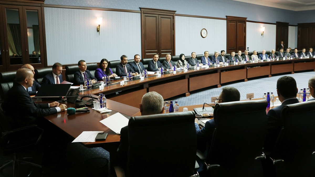 Cumhurbakan Erdoan, partisinin Ankara l Tekilat ve ile belediye bakanlar ile grt