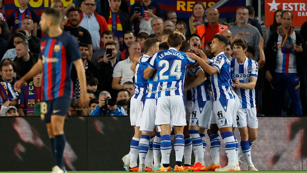 Real Sociedad, ampiyon Barcelona'y ykt!