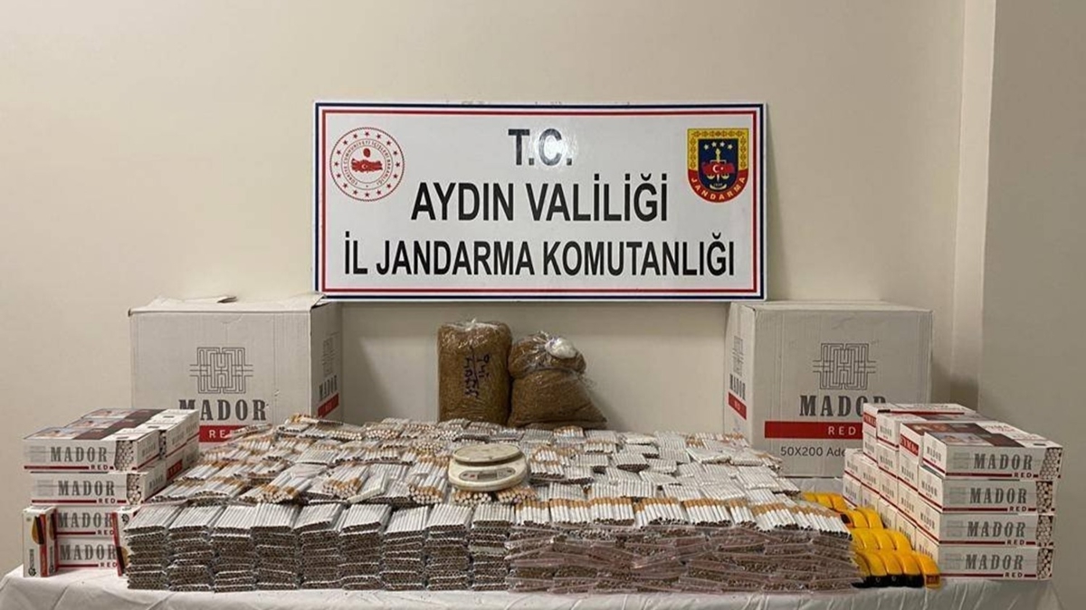 Jandarmadan kaak sigara imalathanesine baskn! 35 bin 800 adet makaron ele geirildi