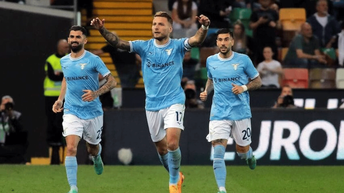 Lazio son dakikada kazand, ikincilie yerleti