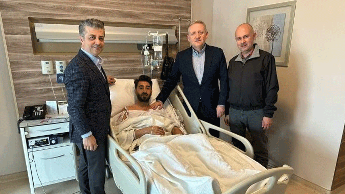 Baakehir Bakan Gksel Gmda'dan kaptan Mahmut Tekdemir'e ziyaret