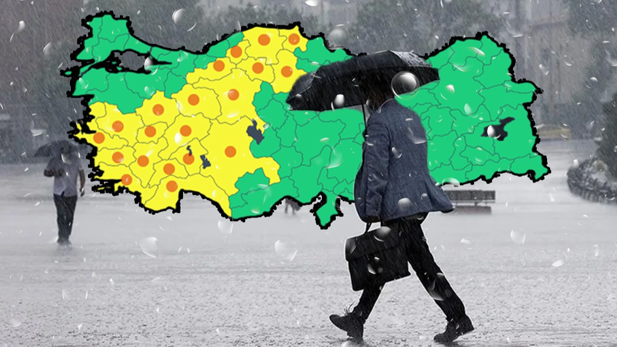 Meteoroloji'den 20 ile sar kodlu uyar: Kuvvetli olacak