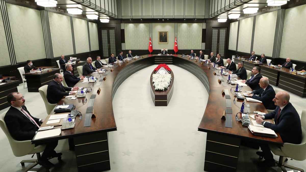 Cumhurbakan Erdoan bakanlndaki Kabine toplants sona erdi
