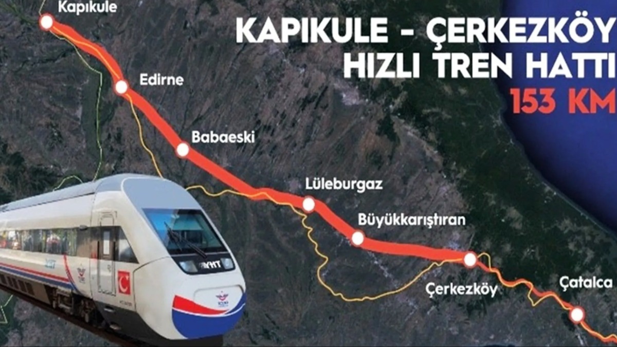 Halkalı-Kapıkule Hızlı Tren Projesi yük ve yolcu taşımacılığı kapasitesini artıracak