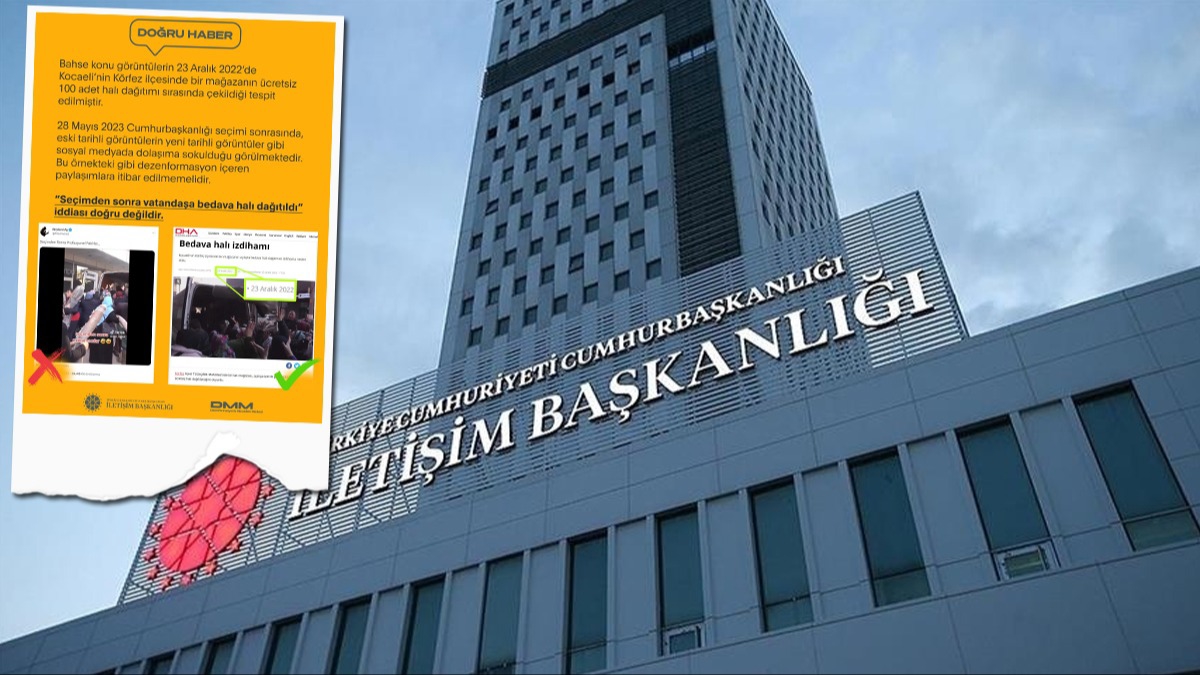 Dezenformasyon Mcadele Merkezi'nden ''hal datld'' iddialarna yalanlama: Grntler 2022 ylna aittir