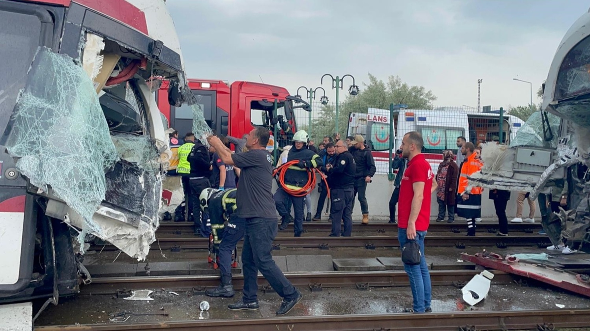 Samsun'da tramvay kazas: ok sayda yaral var