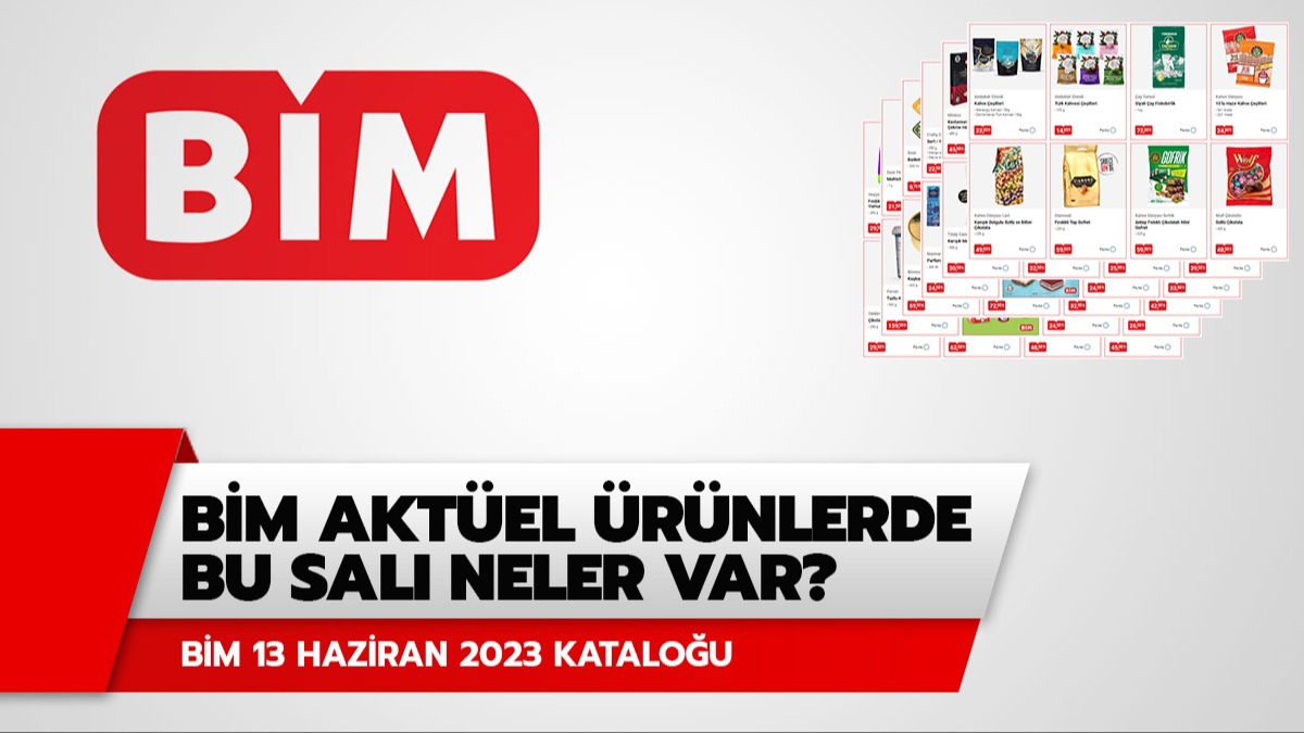 BİM 13 Haziran 2023 aktüel ürünler kataloğu! BİM'de bu hafta Salı neler var?