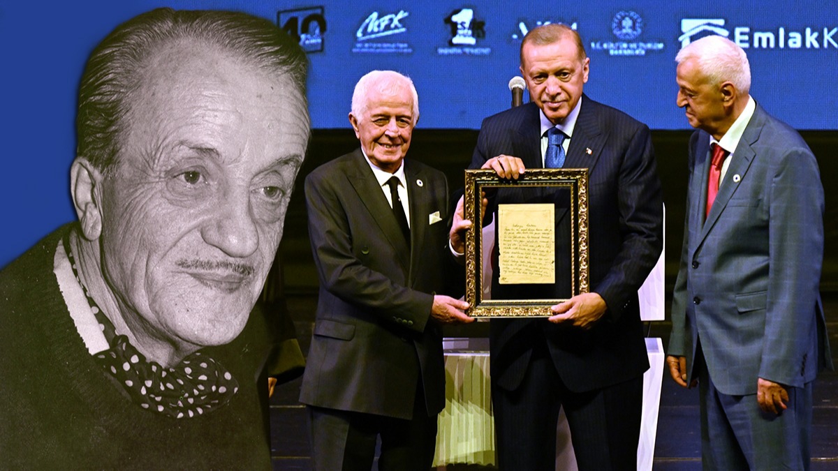 stad Necip Fazl'n olundan Cumhurbakan Erdoan paylam: Allah ondan raz olsun
