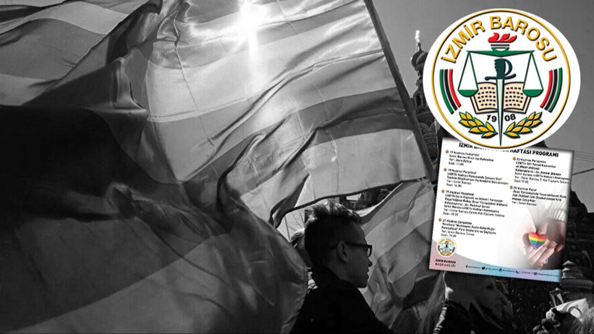 zmir Barosu'ndan LGBT sapknlna skandal destek! Tepki yad