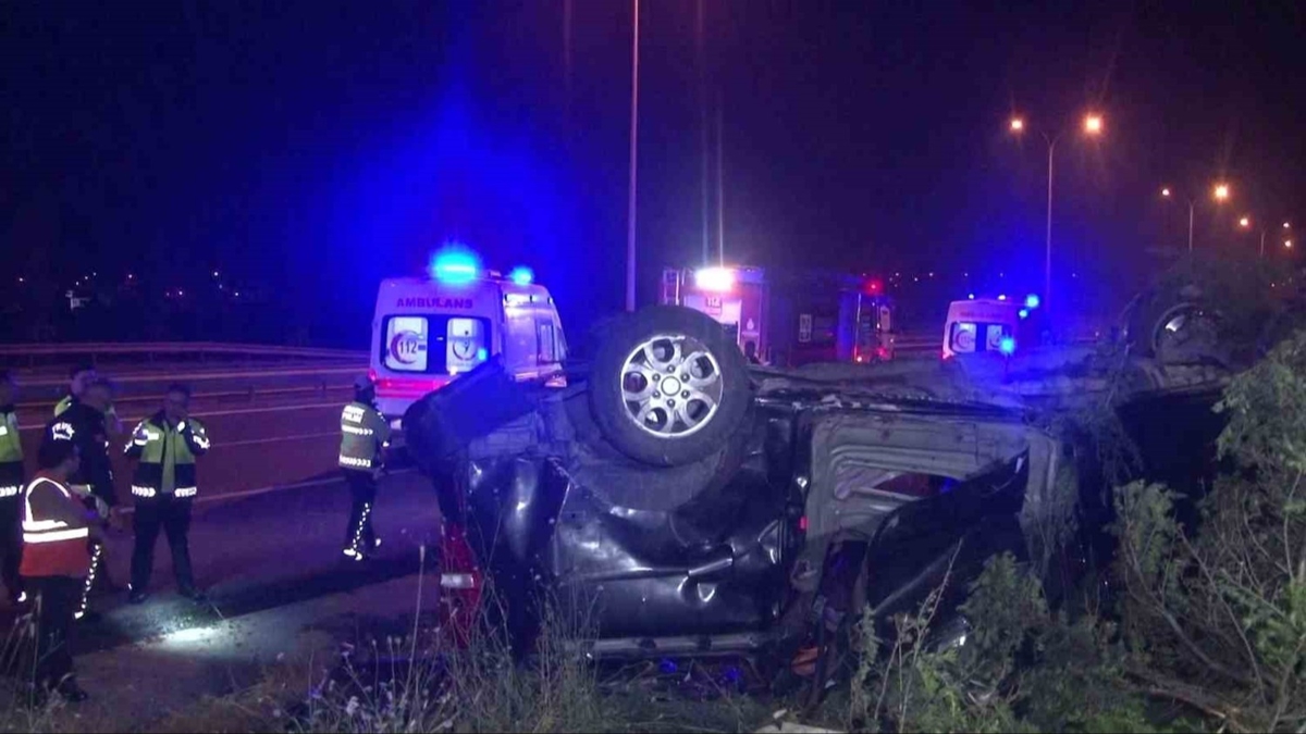 atalca'da trafik kazas: ok sayda yaral var