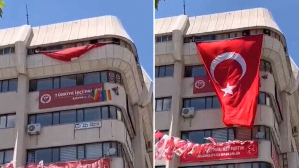 Sapkn LGBT terrne geit yok! Paavralar Trk bayrayla kapatld