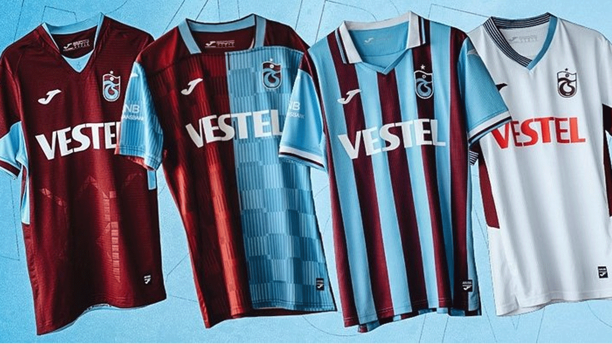 Trabzonspor 2023-2024 sezonunda giyecei formalar tantt