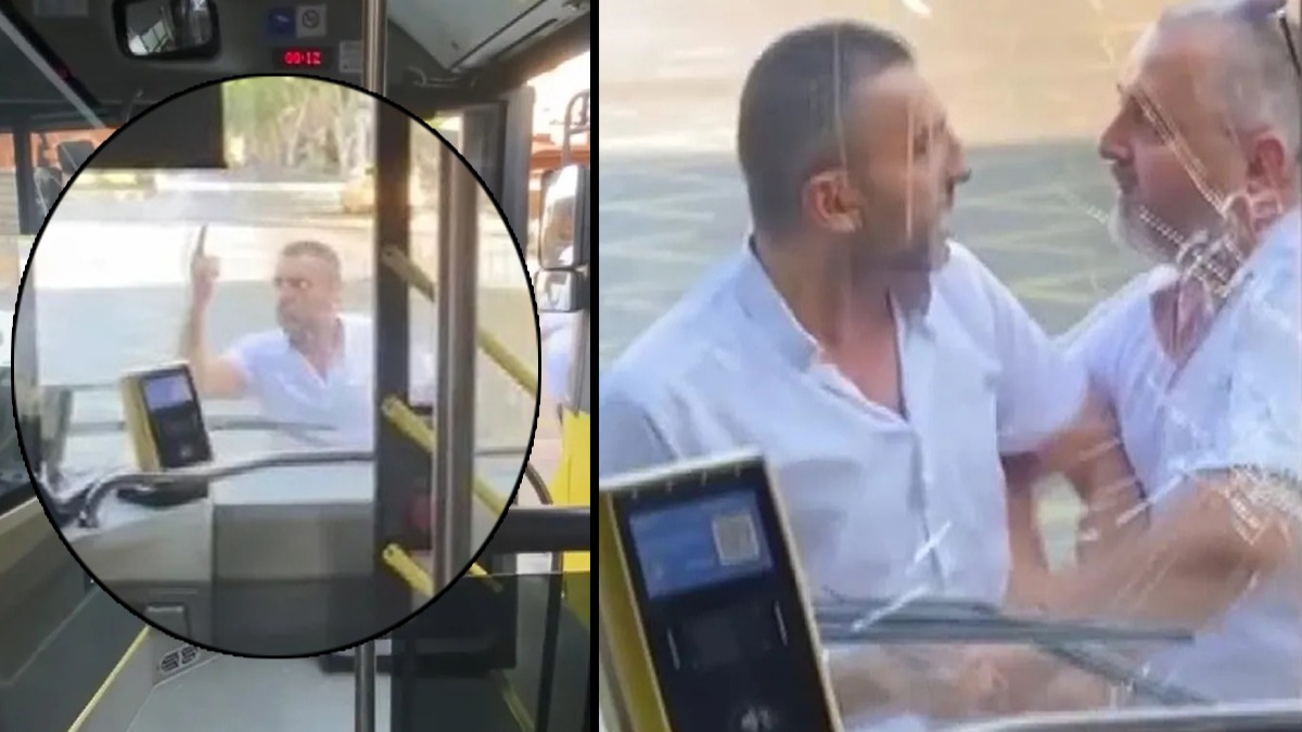ETT ofrleri arasnda kavga: Balta ile saldrd