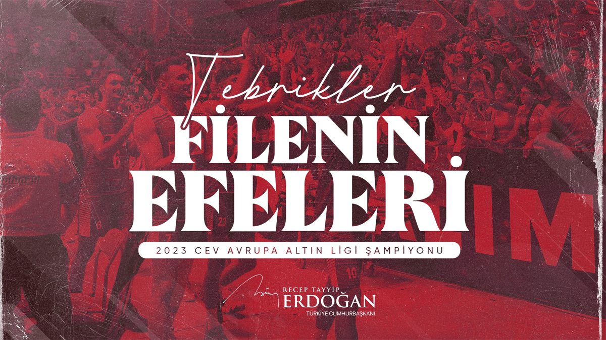 Cumhurbakan Erdoan, Filenin Efeleri'ni tebrik etti