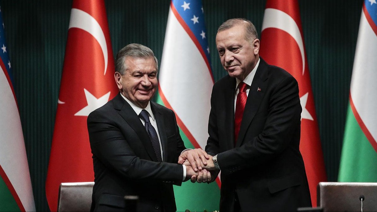 Cumhurbakan Erdoan, Mirziyoyev ile grt