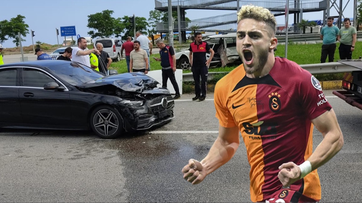 Galatasarayl Bar Alper Ylmaz, trafik kazas geirdi