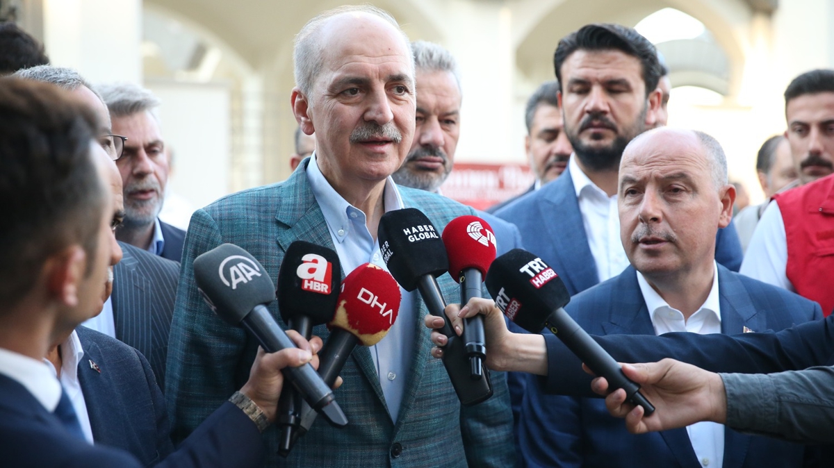 Kahramanmara'ta konuan TBMM Bakan Numan Kurtulmu: ehirlerimiz eskisinden daha gzel hale gelecek